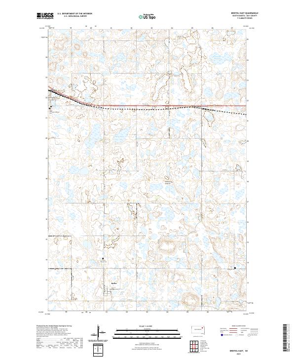 USGS Topographic Map – Bristol East