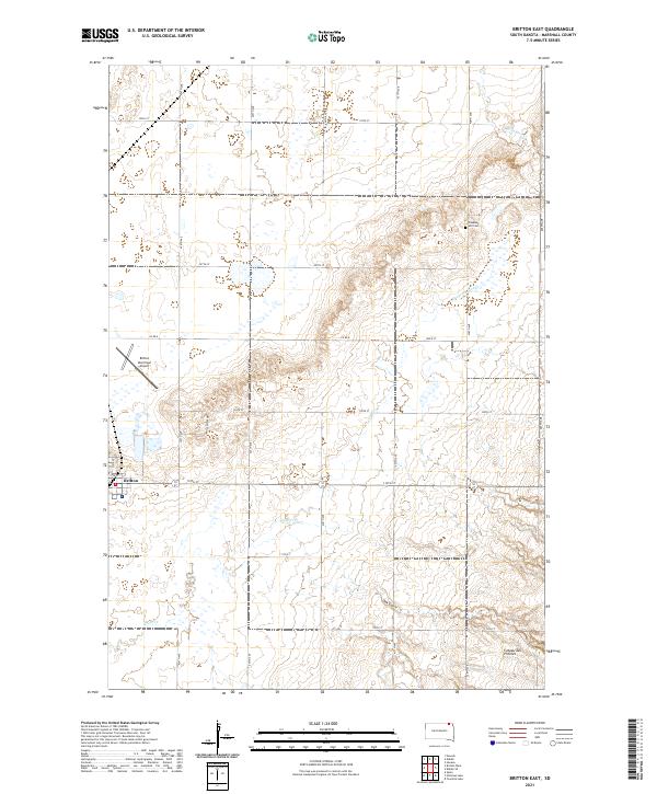 USGS Topographic Map – Britton East