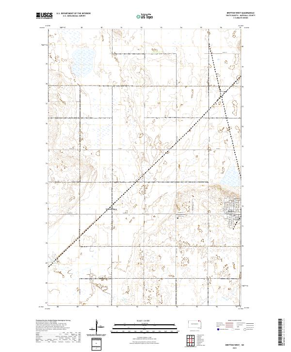 USGS Topographic Map – Britton West