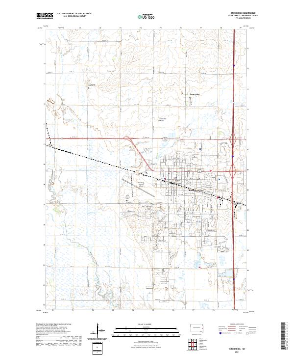 USGS Topographic Map – Brookings