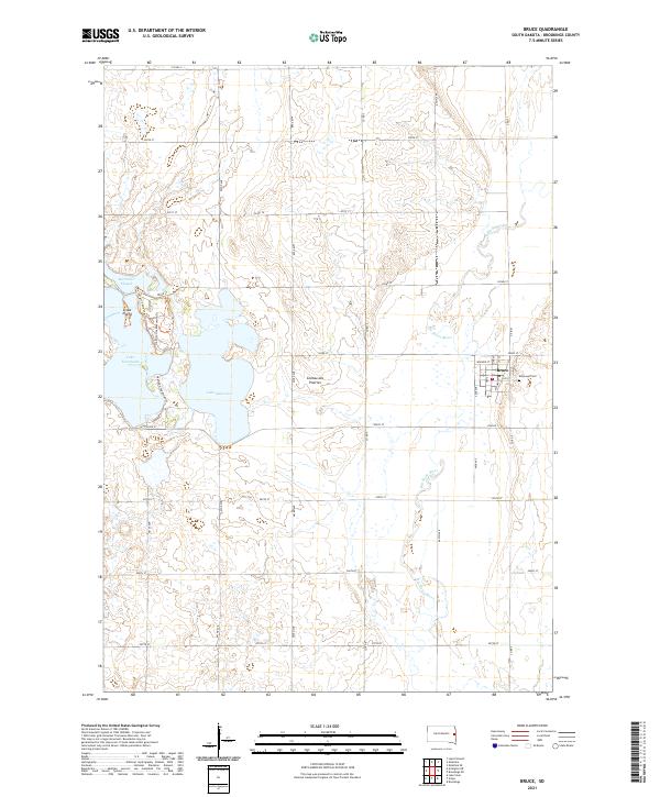 USGS Topographic Map – Bruce