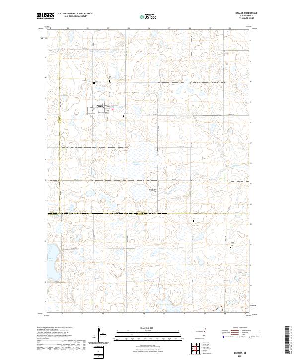 USGS Topographic Map – Bryant