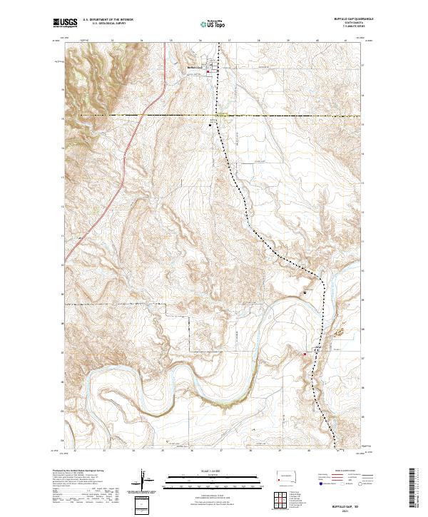 USGS Topographic Map – Buffalo Gap