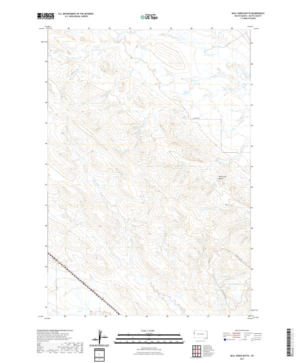 USGS Topographic Map – Bull Creek Butte