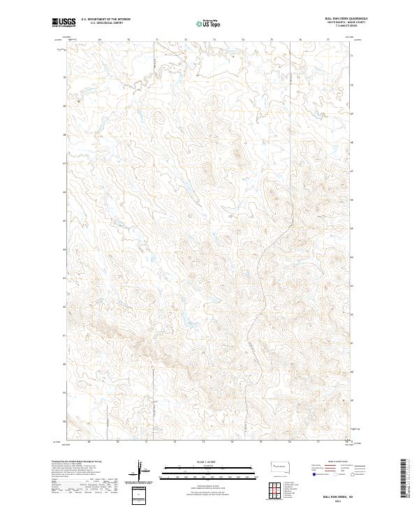 USGS Topographic Map – Bull Run Creek