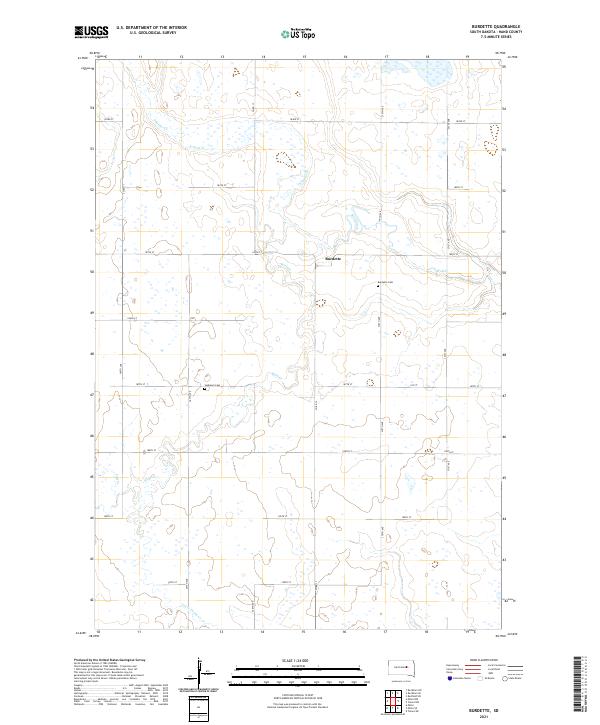 USGS Topographic Map – Burdette