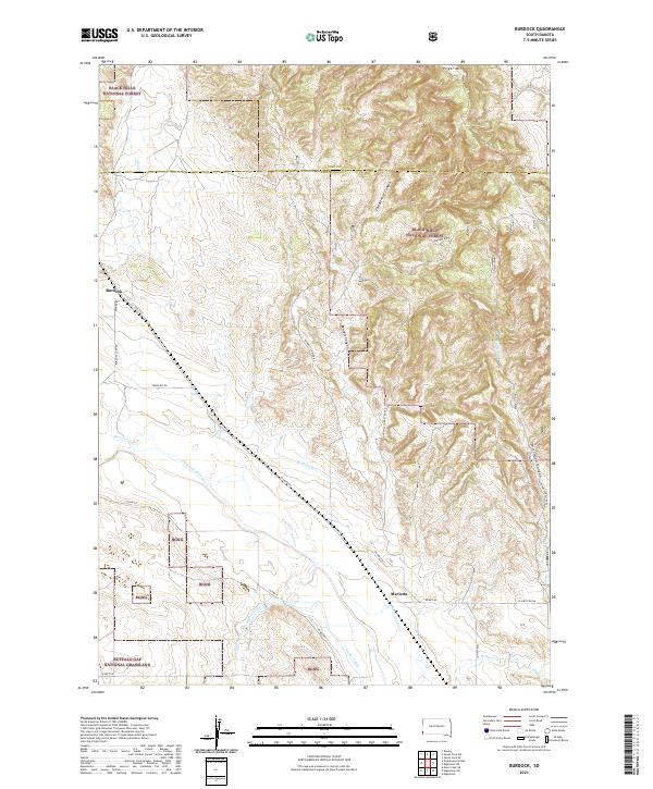 USGS Topographic Map – Burdock