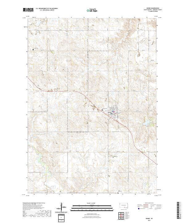 USGS Topographic Map – Burke