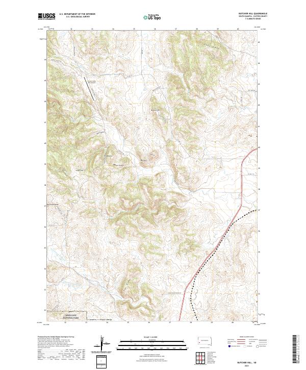 USGS Topographic Map – Butcher Hill