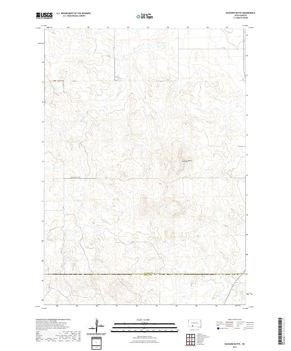 USGS Topographic Map – Buzzard Butte