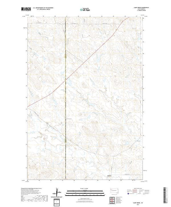 USGS Topographic Map – Camp Creek