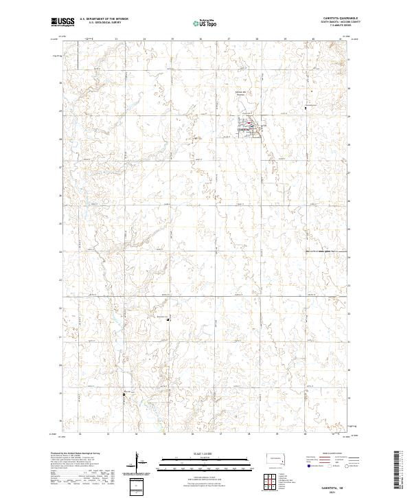 USGS Topographic Map – Canistota