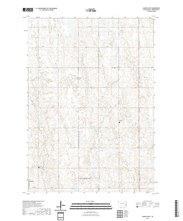 USGS Topographic Map – Canova East