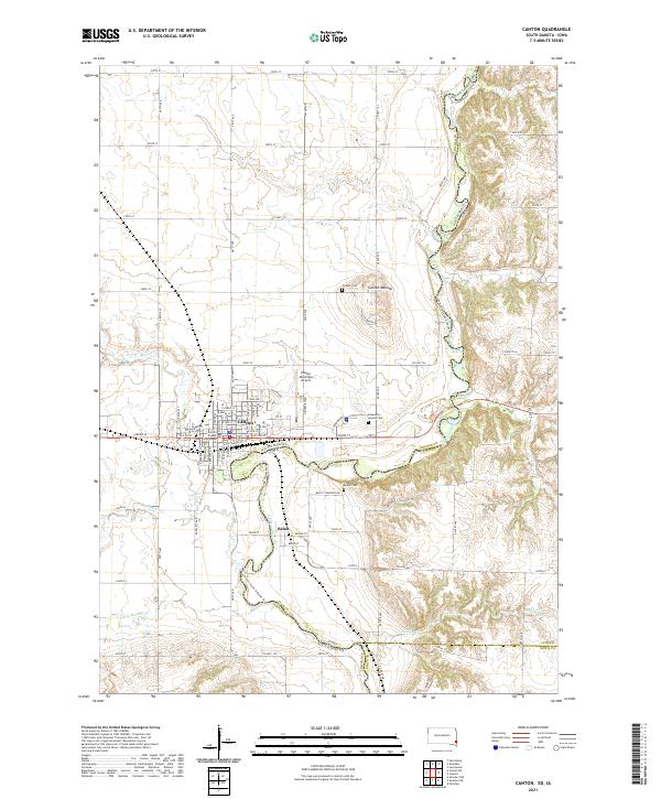USGS Topographic Map – Canton