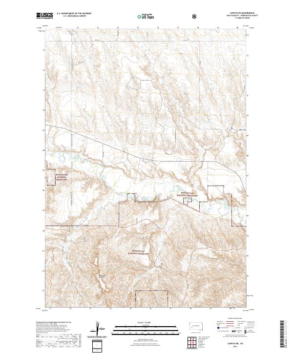USGS Topographic Map – Caputa NE