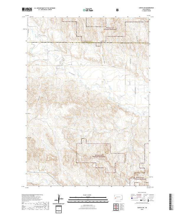USGS Topographic Map – Caputa SW
