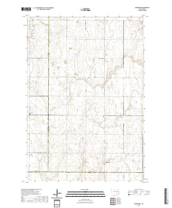 USGS Topographic Map – Carpenter