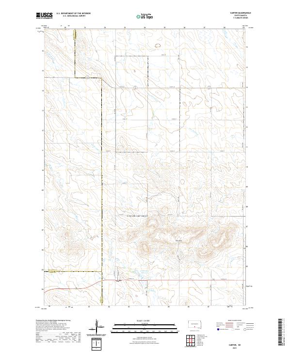 USGS Topographic Map – Carter