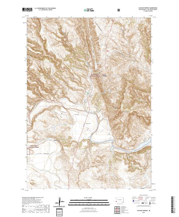 USGS Topographic Map – Cascade Springs
