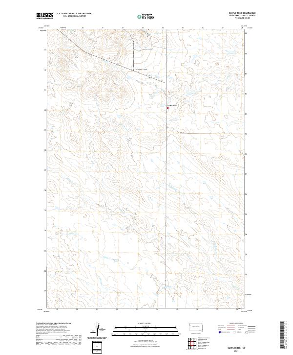USGS Topographic Map – Castle Rock