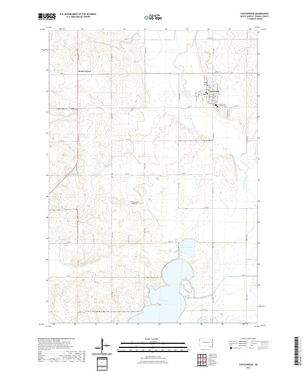 USGS Topographic Map – Castlewood
