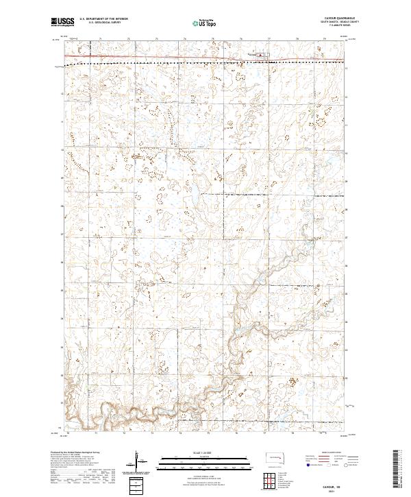 USGS Topographic Map – Cavour