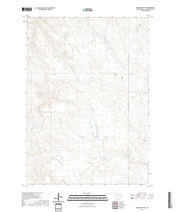 USGS Topographic Map – Cedar Butte NE