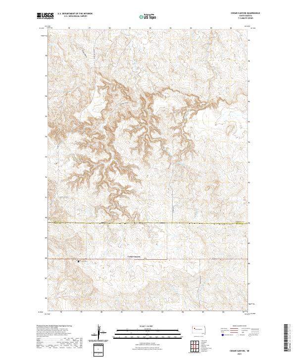 USGS Topographic Map – Cedar Canyon
