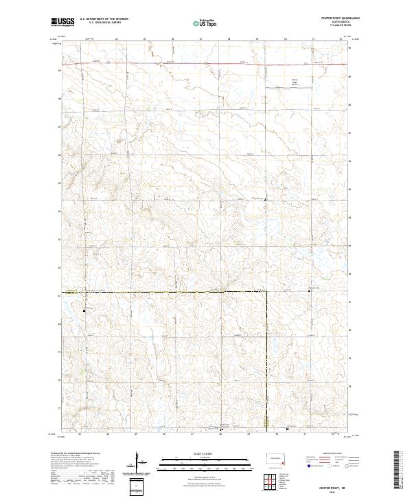 USGS Topographic Map – Center Point
