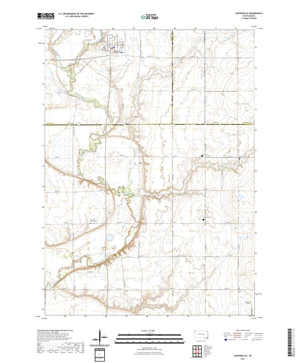 USGS Topographic Map – Centerville