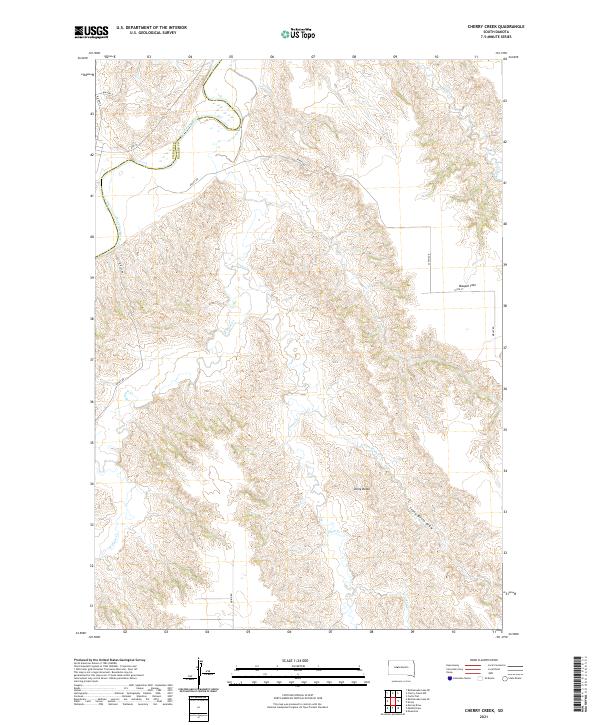 USGS Topographic Map – Cherry Creek