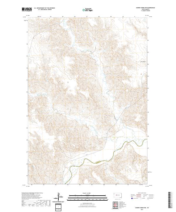 USGS Topographic Map – Cherry Creek NW
