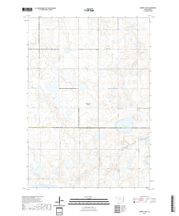 USGS Topographic Map – Cherry Lake