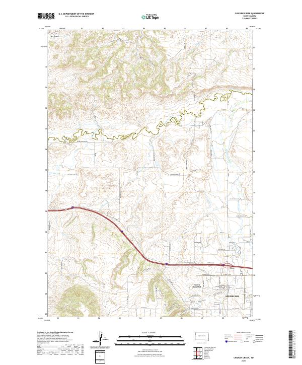 USGS Topographic Map – Chicken Creek