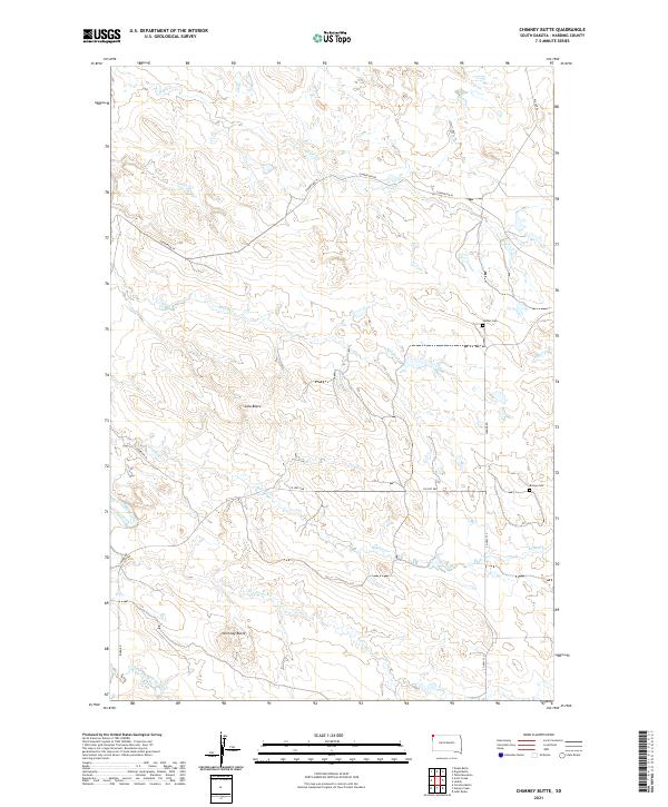 USGS Topographic Map – Chimney Butte