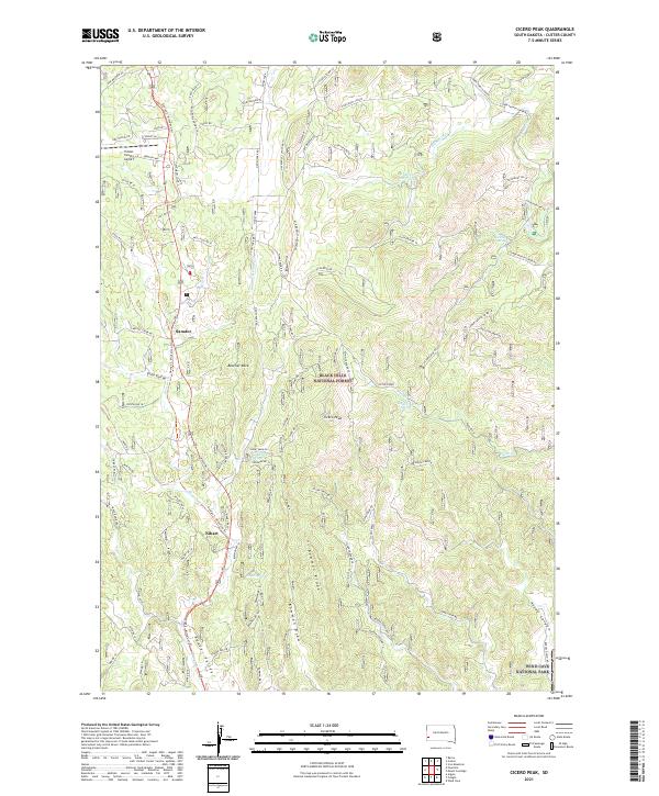USGS Topographic Map – Cicero Peak