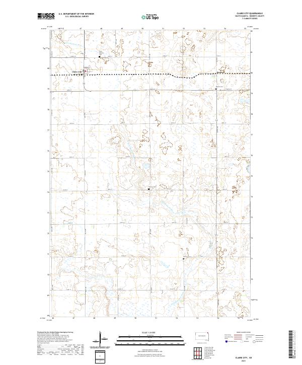 USGS Topographic Map – Claire City