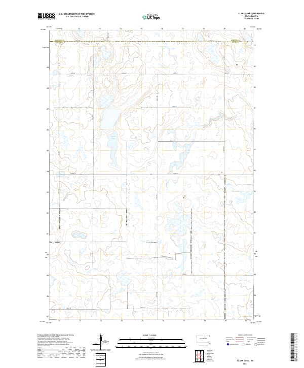 USGS Topographic Map – Clark Lake