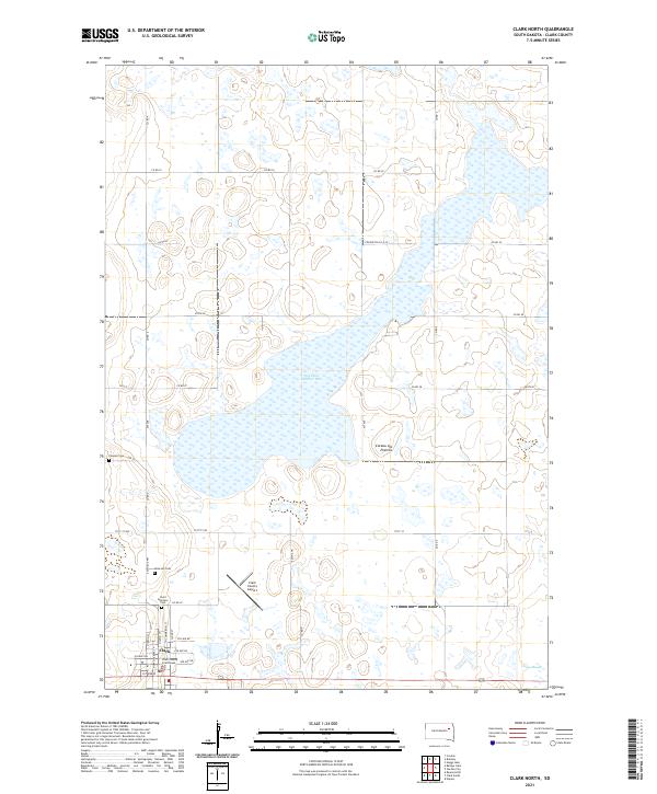 USGS Topographic Map – Clark North