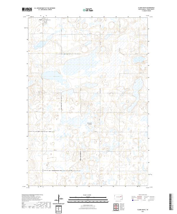 USGS Topographic Map – Clark South