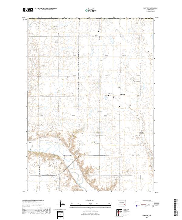USGS Topographic Map – Clayton