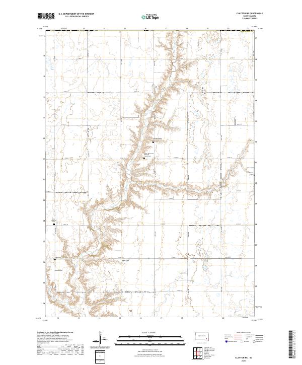 USGS Topographic Map – Clayton NE