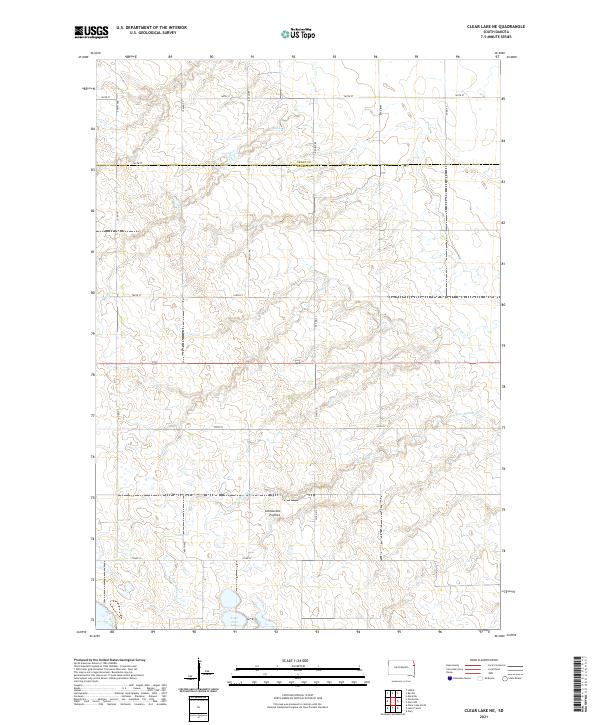 USGS Topographic Map – Clear Lake NE
