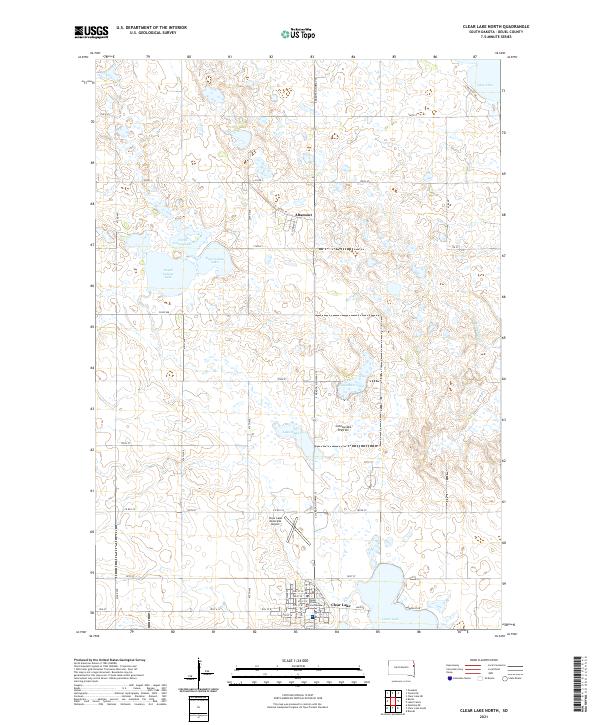 USGS Topographic Map – Clear Lake North