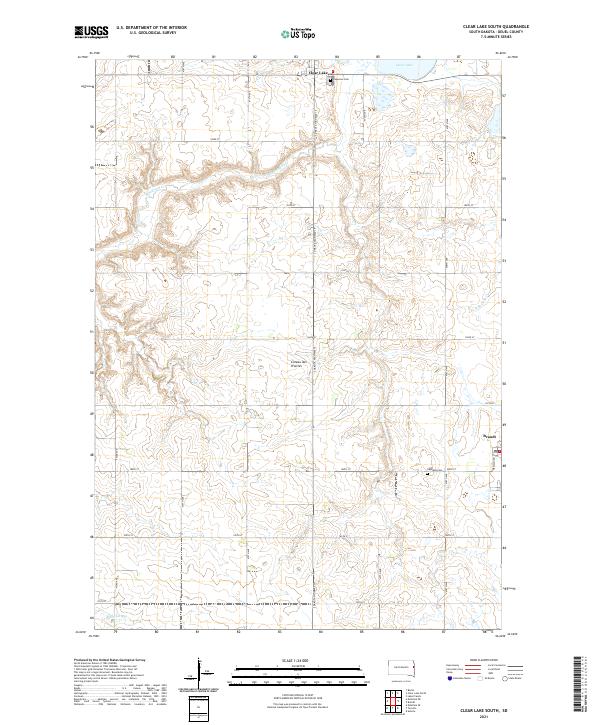 USGS Topographic Map – Clear Lake South