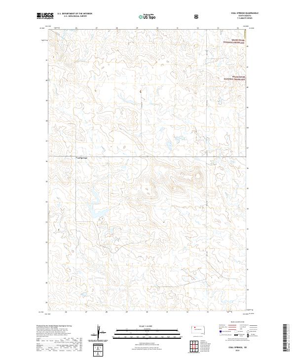 USGS Topographic Map – Coal Springs