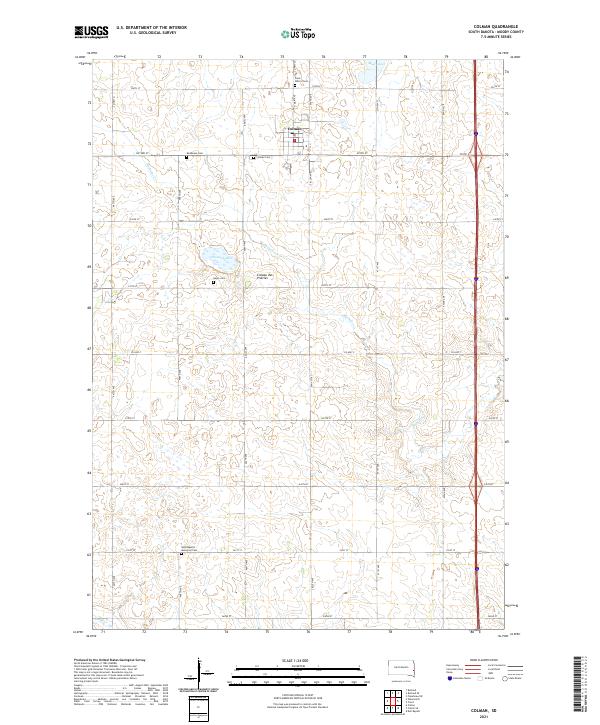 USGS Topographic Map – Colman