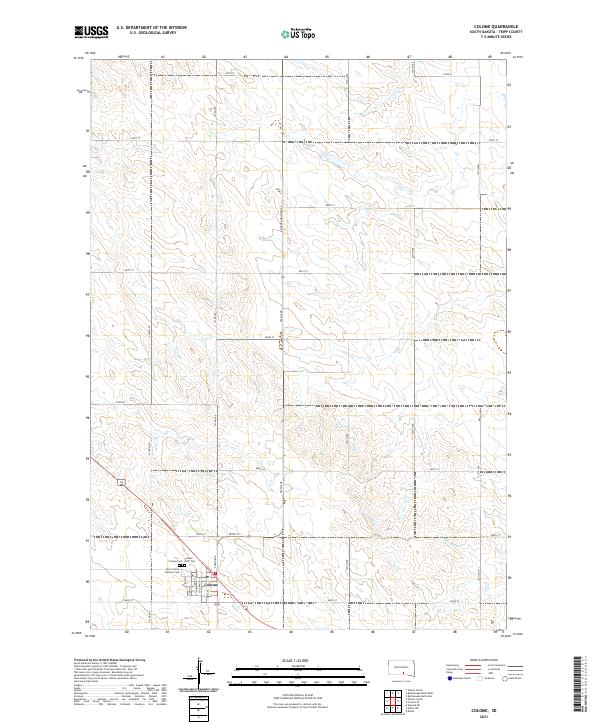 USGS Topographic Map – Colome