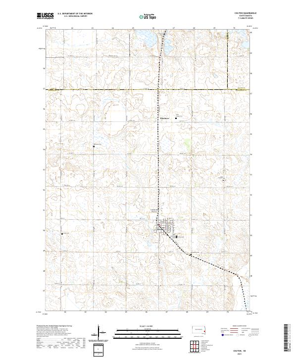 USGS Topographic Map – Colton