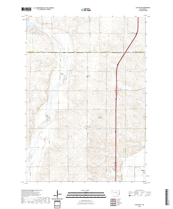 USGS Topographic Map – Colton SE
